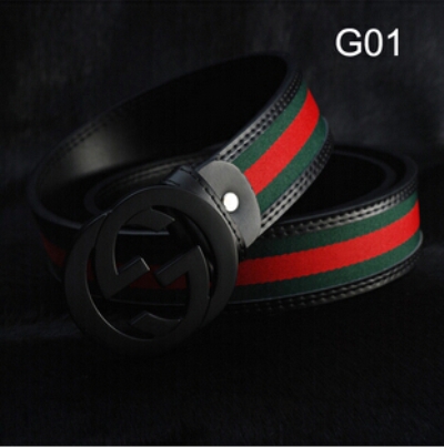 gucci mens green red black leather belt