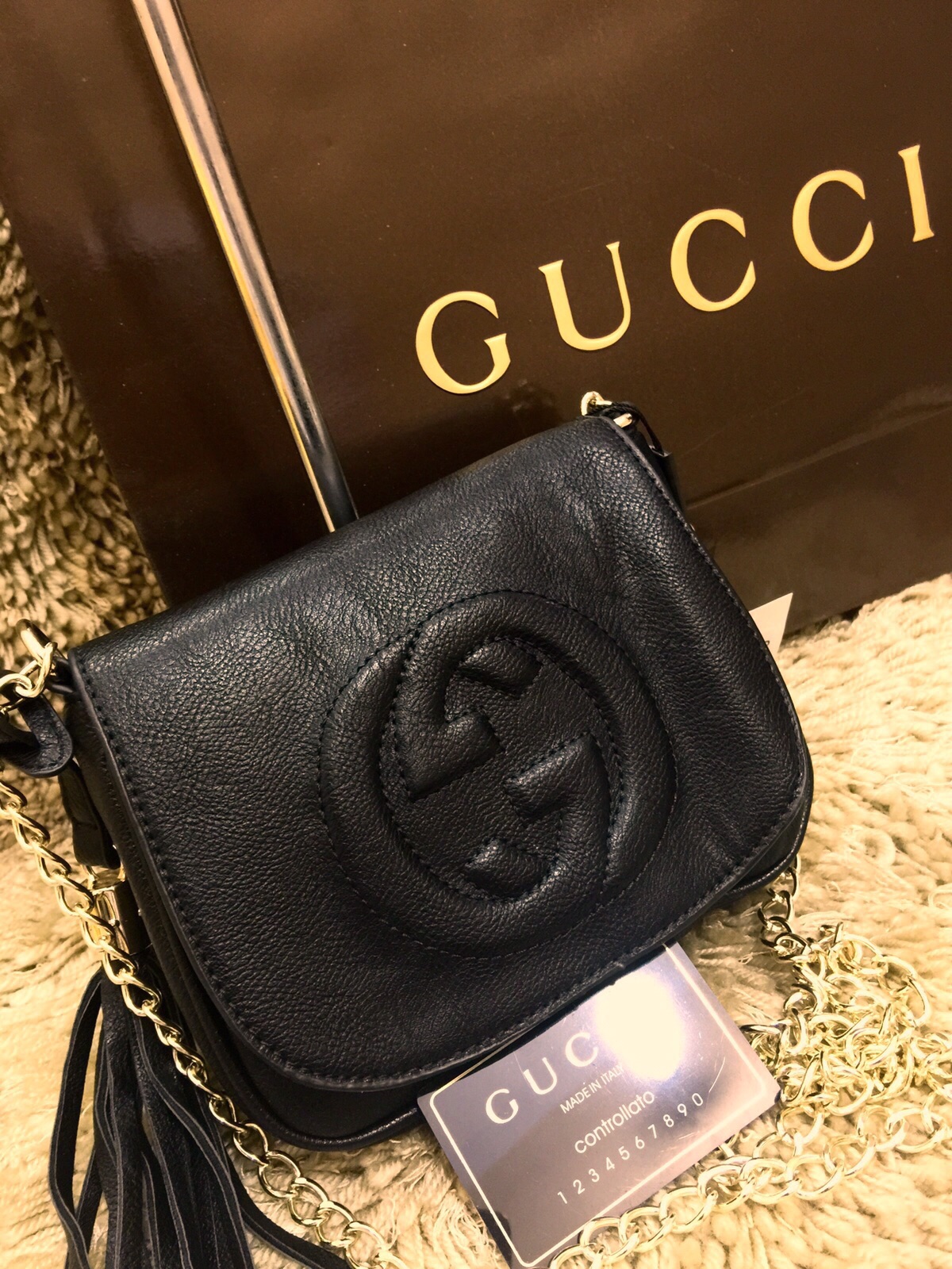 black gucci bag price